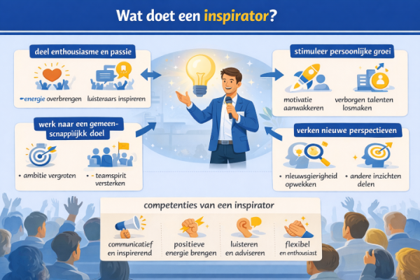 Alles over het beroep inspirator Wat doet een inspirator